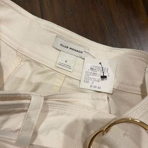 NEW with Tag. club Monaco white skirt SIZE 0